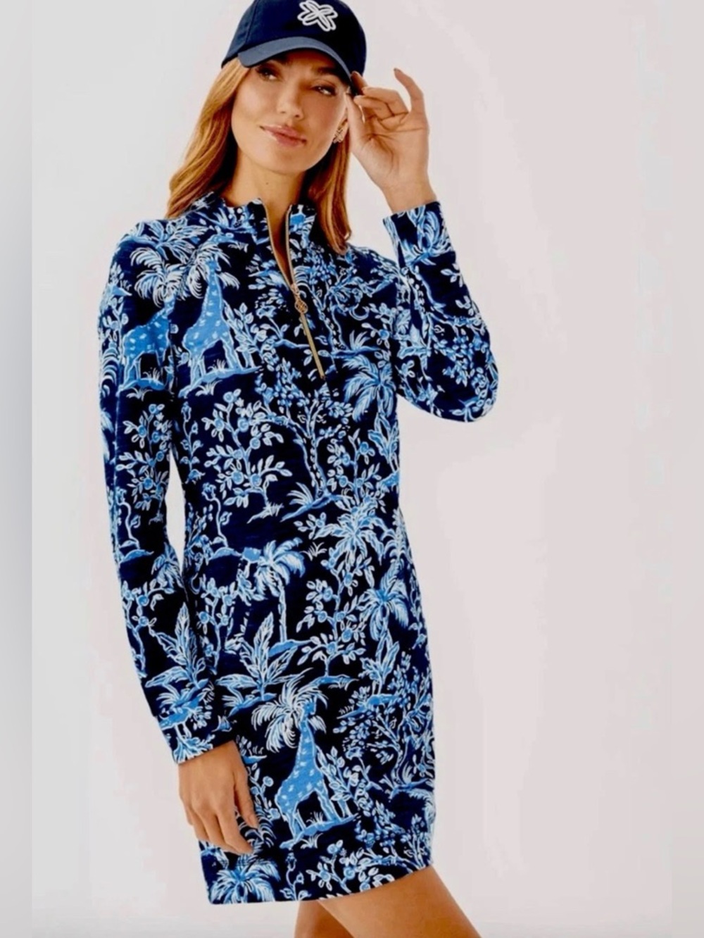Lilly Pulitzer Ashlee Dress Low Tide Navy Tall Tales
